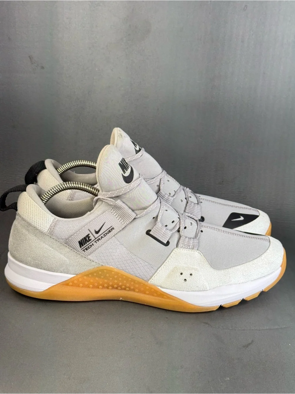 Nike Tech Trainer 'Atmosphere Grey Gum' athletic sneaker shoes men’s size 11
